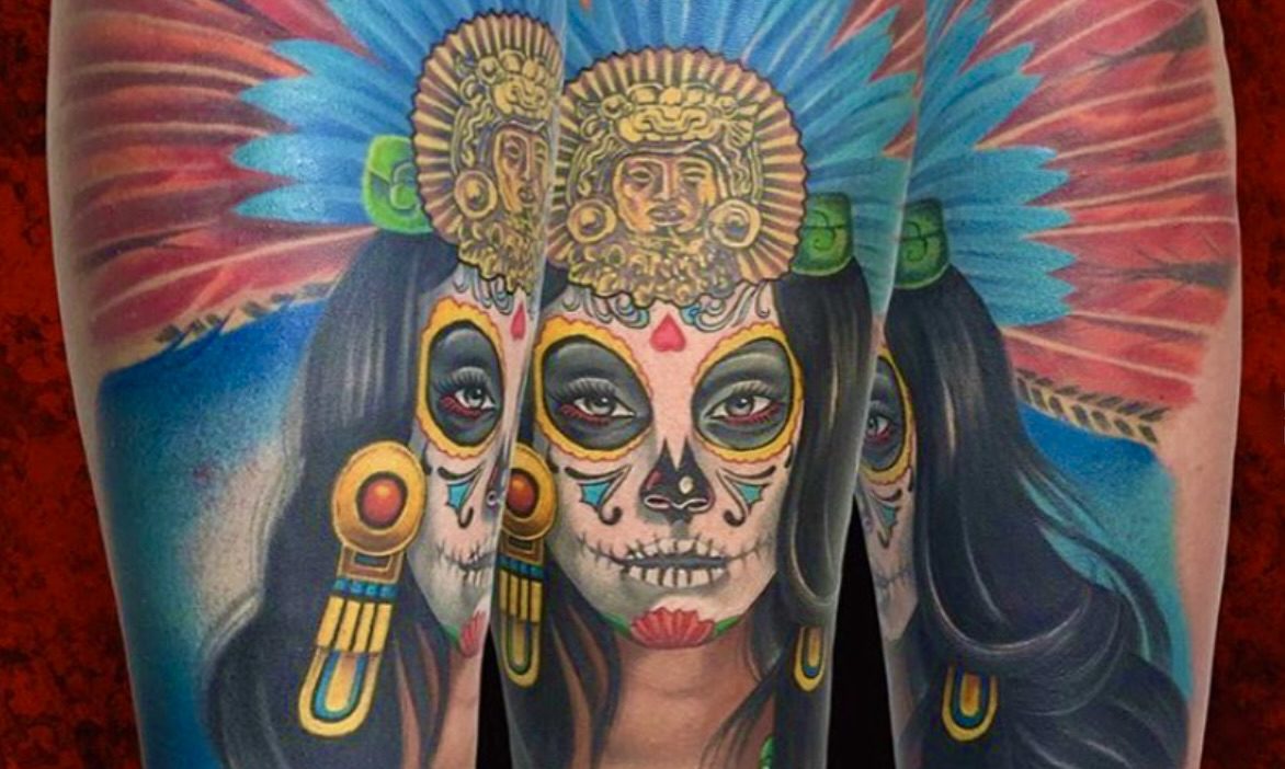 3. Mexican Skull Tattoo Ideas - wide 7